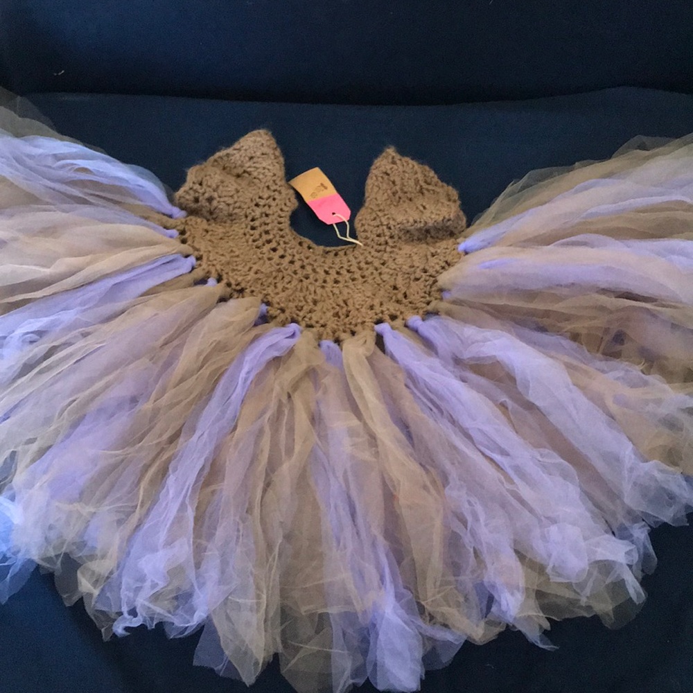 Handmade crochet top tutu dress